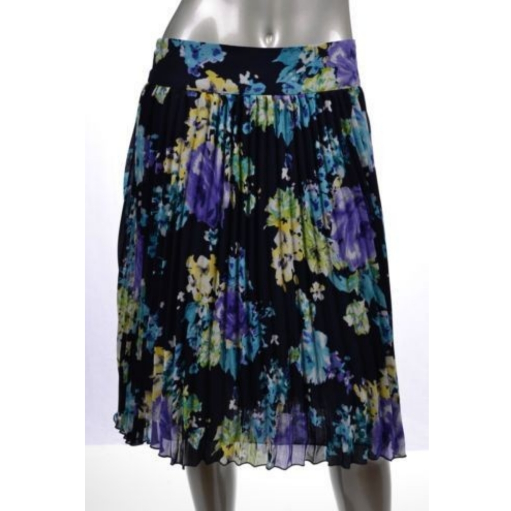 Charter Club Floral Accordian Style Skirt 12